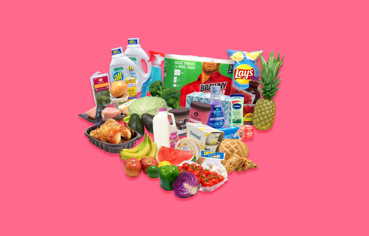 A weekly bundle of groceries offered by Caboodle Groceries