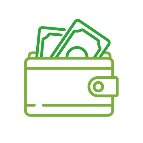 Icon of a phone ordering groceries