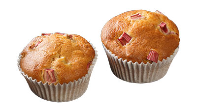 Rhubarb muffins