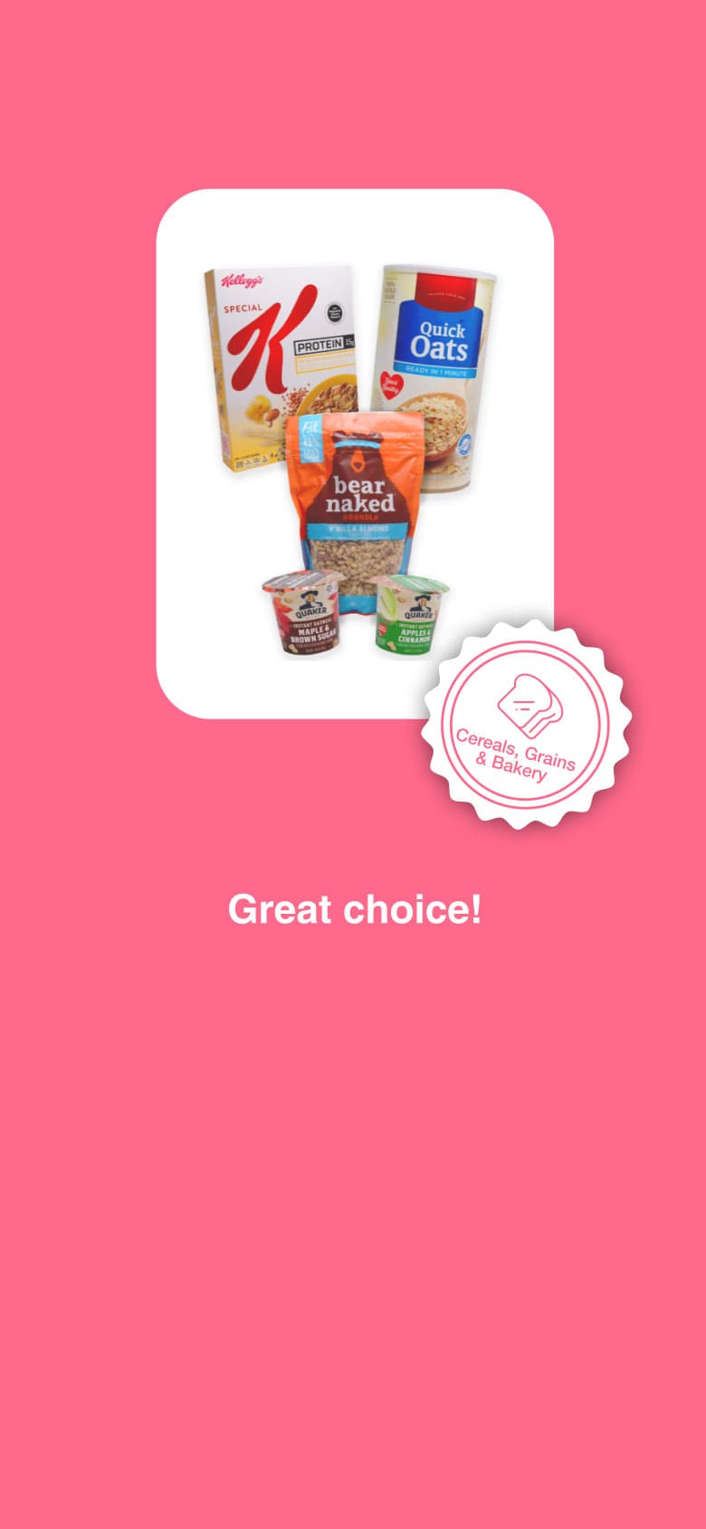 Great choise! You picked cereals bundle number 3