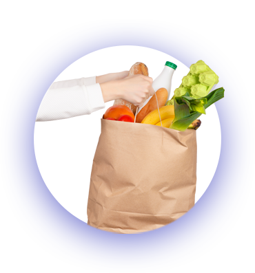 Groceries being delivered