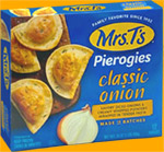 Package of Mrs. T's pierogis