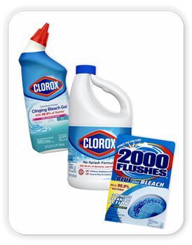 Clorox Toilet Bowl Cleaner, 24 fl oz; 2000 Flushes; Clorox Bleach, 77 oz.